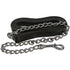 Perris Leather Lead with 30 in Chrome Chain